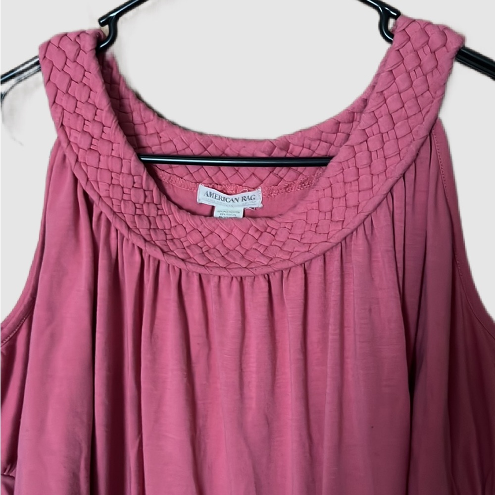 Shoulder-less Top with Rope Neckline - Picture 3 of 4